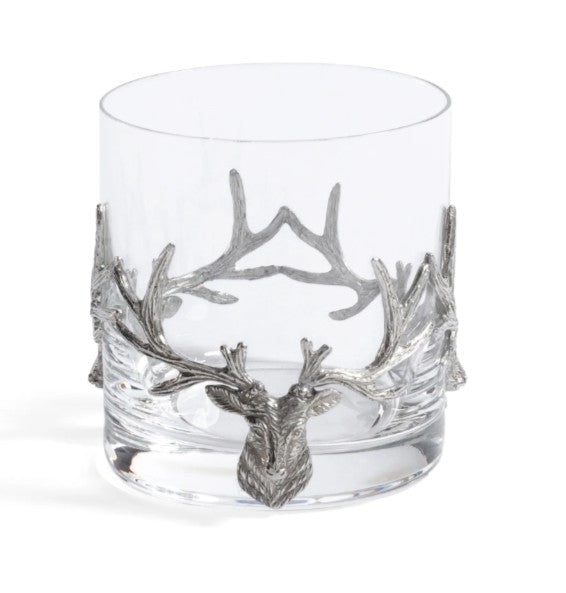 St. Anton Pewter and Glass Rocks Glass